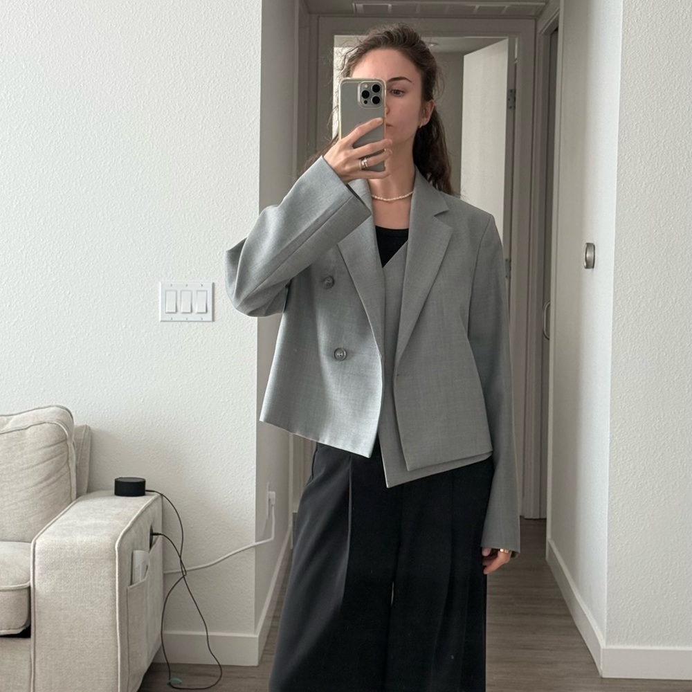 & Other Stories Light Gray Blazer